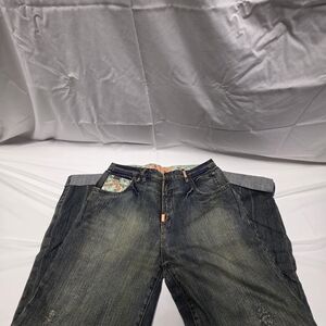 LRG Men's Relaxed Jeans - Black and Gray